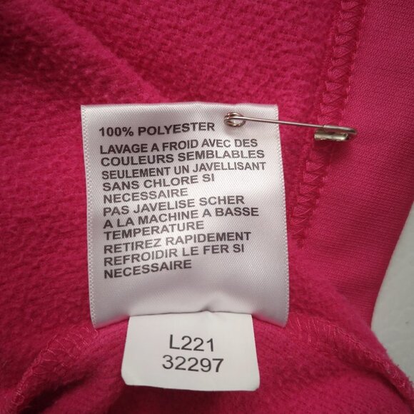 The Authentic T-shirt Company Ladies Fleece Lined Full Zip Pink Hoodie - Picture 10 of 14